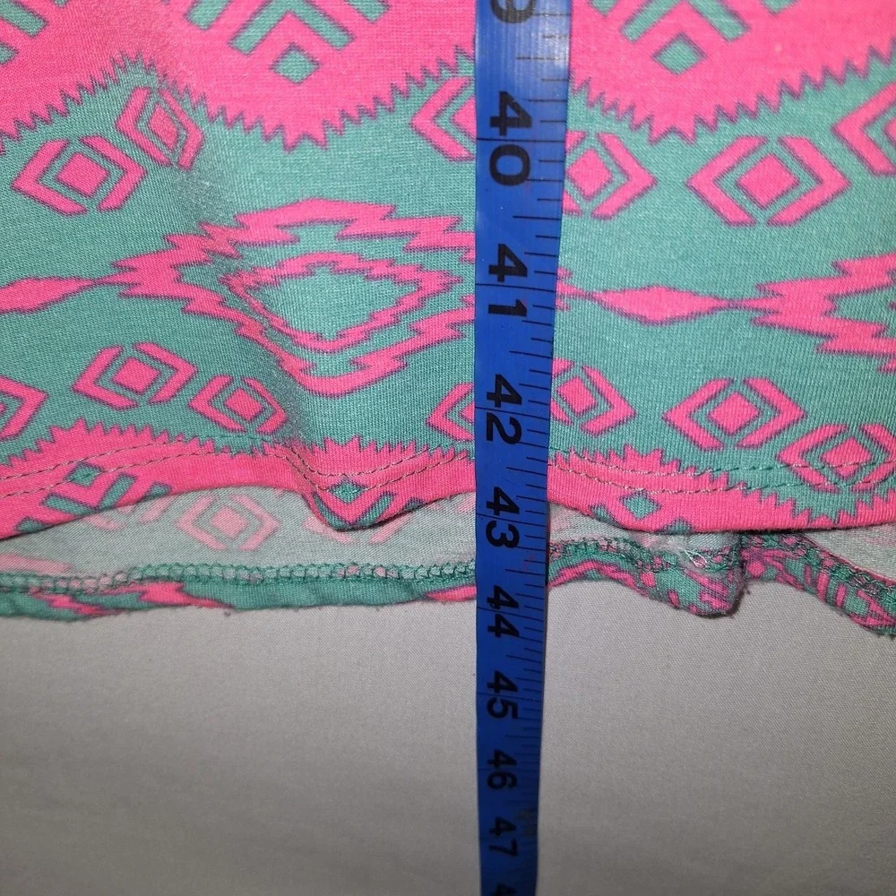 Vintage Tribal Bright Maxi Skirt 1X 34